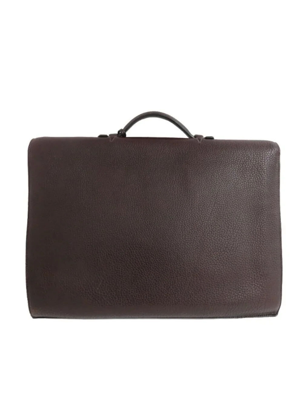 Hermes Sac A Depeches 41 Brown Togo Gold Document